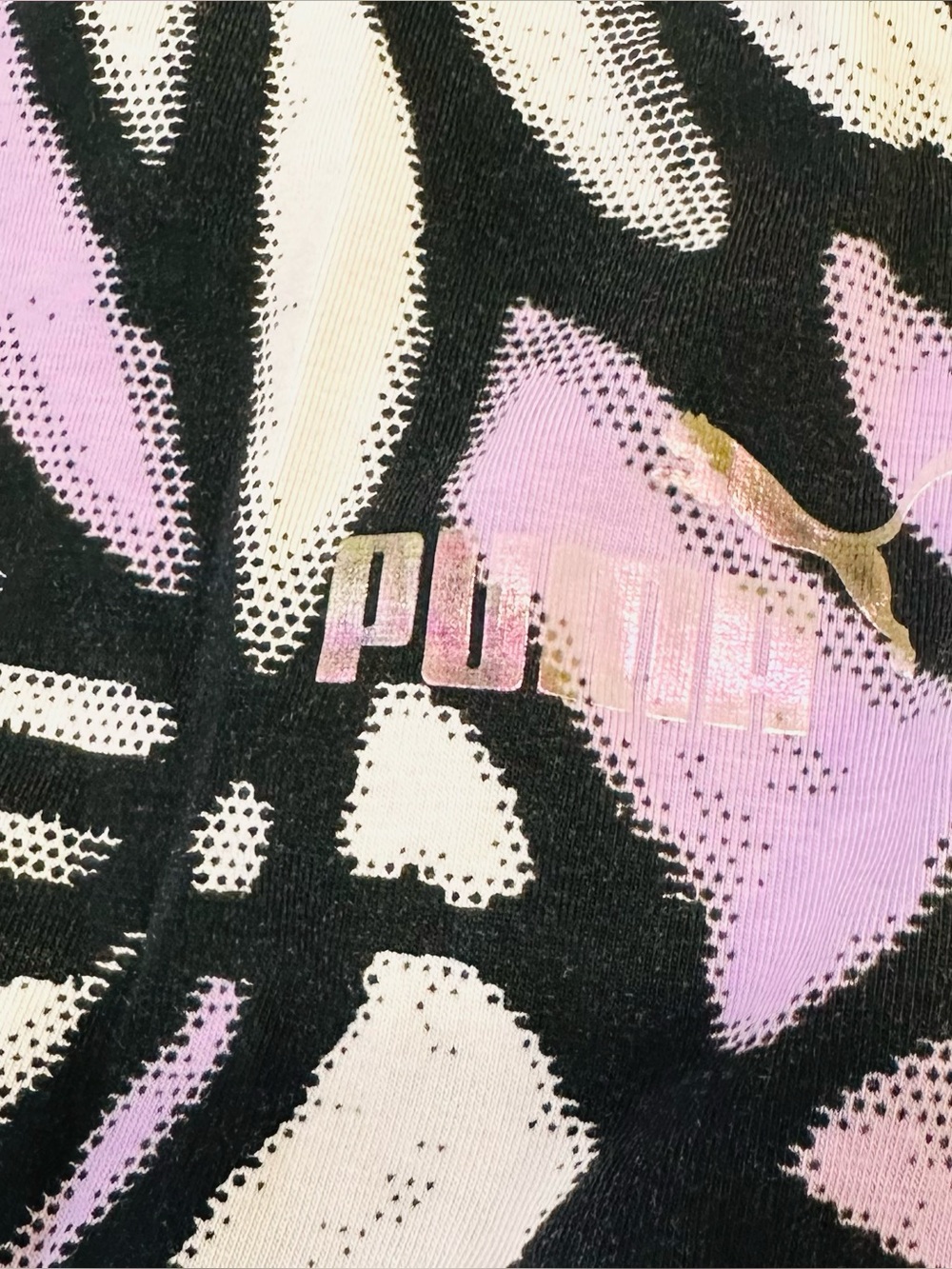 Puma & Victoria's Secret Leggings Lot 2 Pc Size M Purple Active - Picture 7 of 10